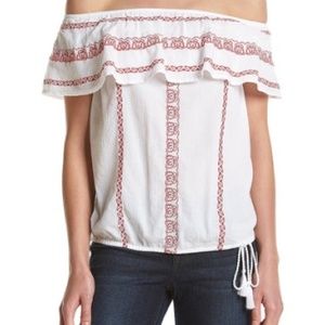 *NWT* Ruff Hewn Off the Shoulder Boho Peasant Top